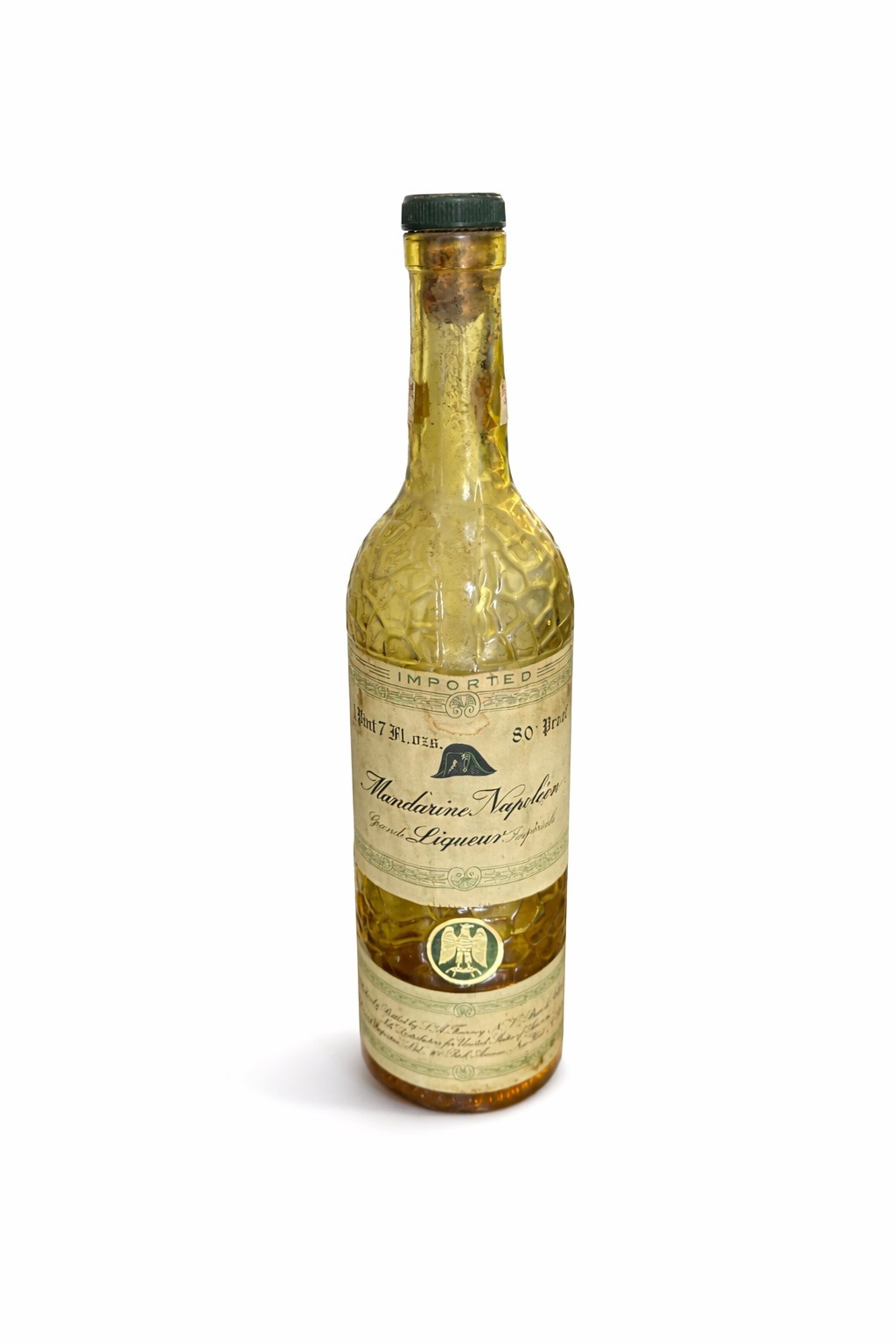 Mandarine Grand Napoleon Liqueur Bottle Vintage Empty