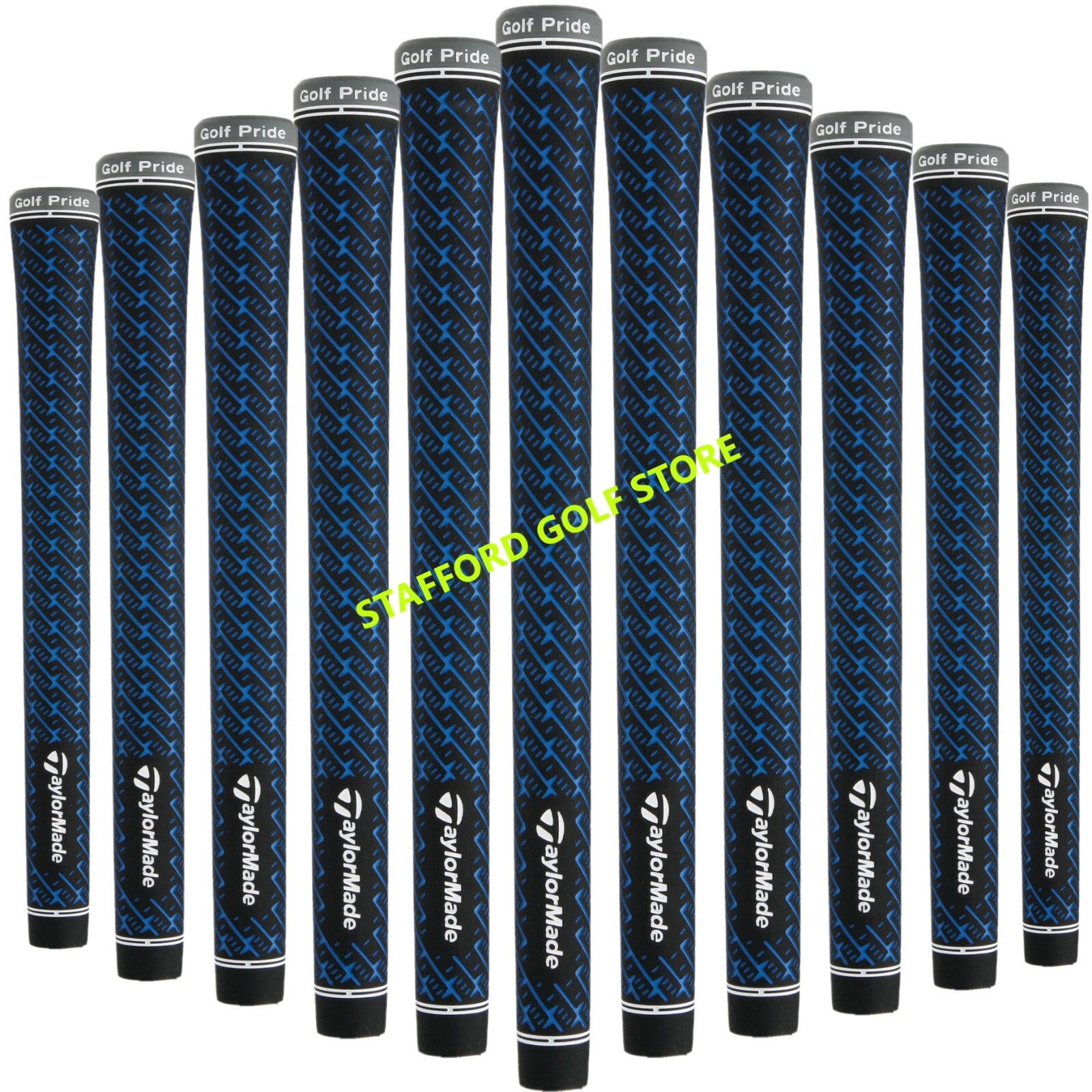 TaylorMade Limited Edition Custom Blue Z-Grip Standard Golf Grips BUNDLE Sets