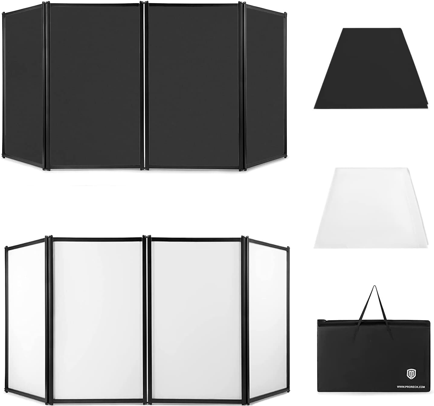 Proreck DJ Foldable Facade Portable Scrim Panel Black&white
