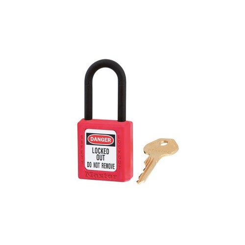 MasterLock 406RED Red Dielectric Thermoplastic Safety Lockout Padlock