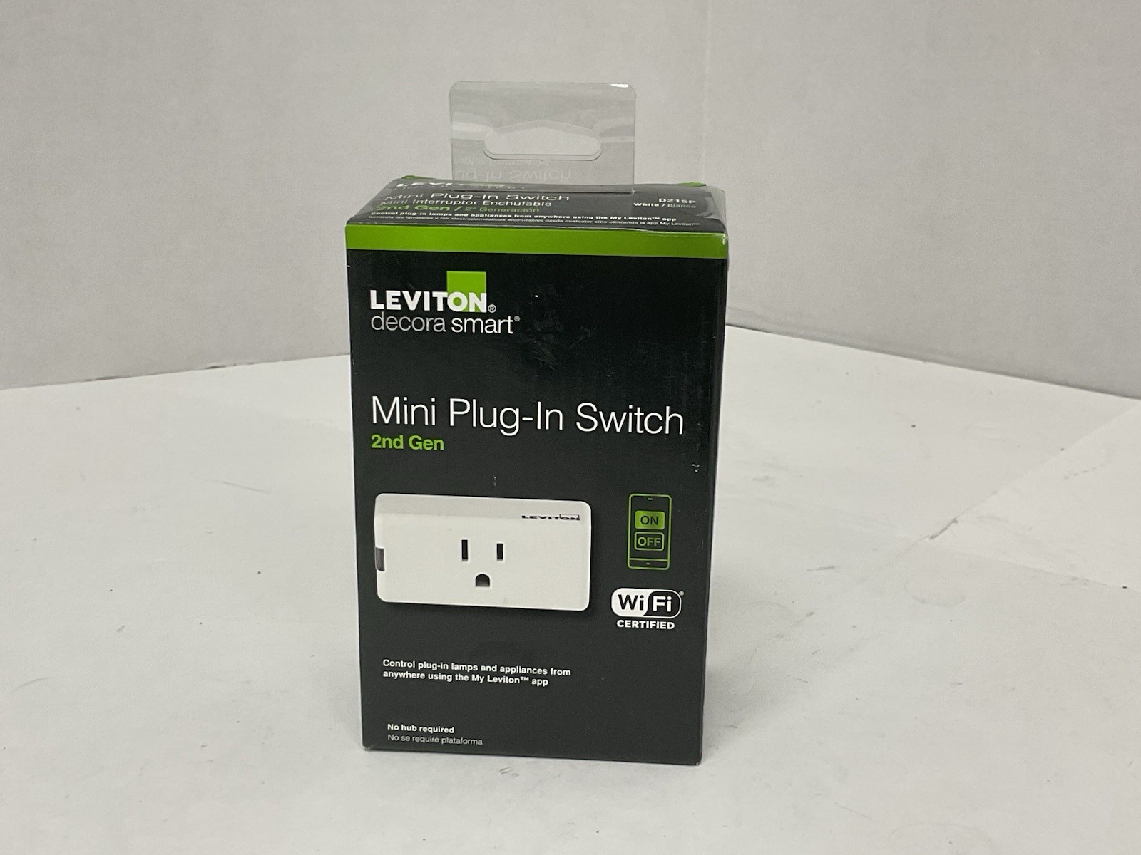 Leviton Decora Smart Wi-Fi Mini Plug-In Single Outlet APPLE Google Alexa D215P