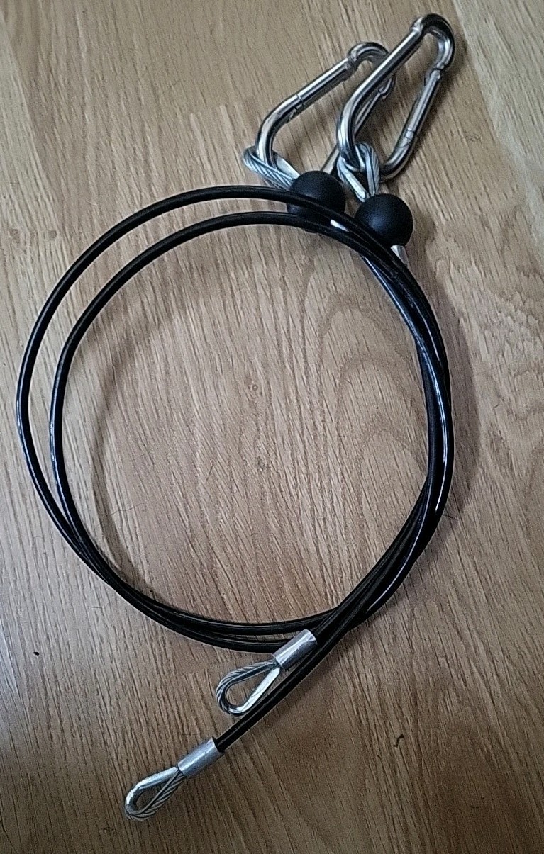 2 Bowflex 34" Squat Cables. Sport, Blaze, Elite, Ultimate 1  W/Snap Hooks