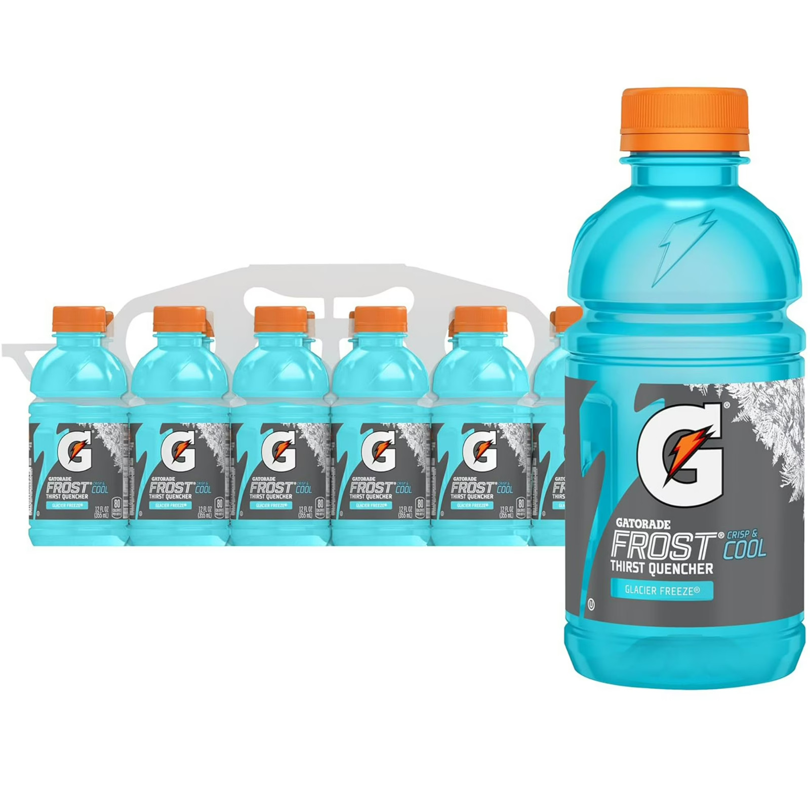 Gatorade Frost Thirst Quencher Glacier Freeze - (12) 12 fl oz Bottles