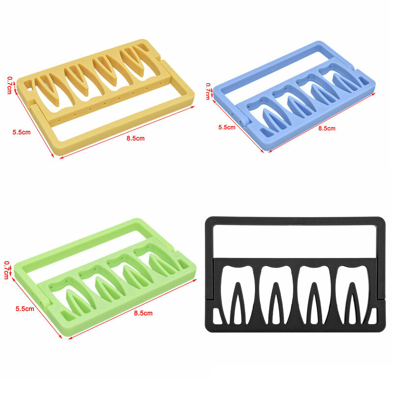 4 Pcs 8 Hole Dental Plastic Autoclavable Drill Stand Holder Endo Guard Organizer