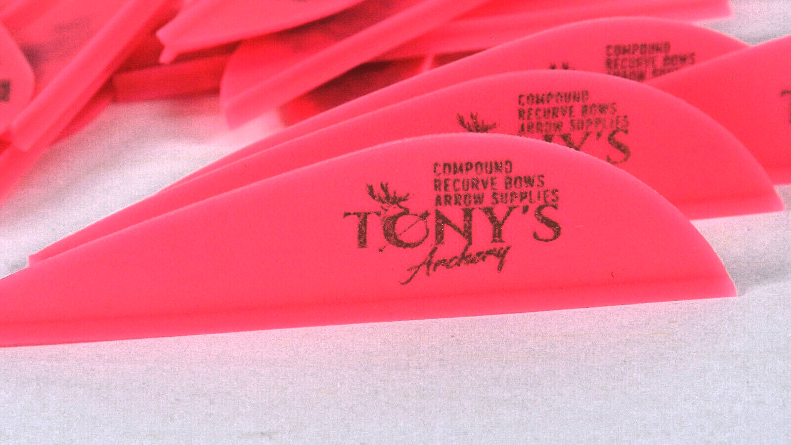 2.5" Vanes Tonys All New Super Wave Archery Vanes Pink 50PK TNYSWV3343D