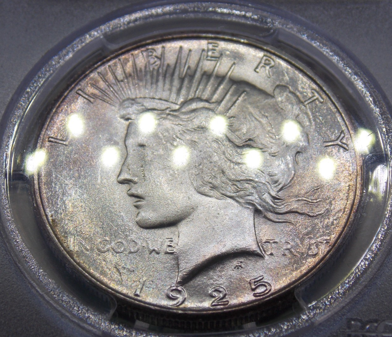 1925 "S" Peace SILVER Dollar $1 PCGS MS63 #408 Unc BU Uncirculated ECC&C, Inc.