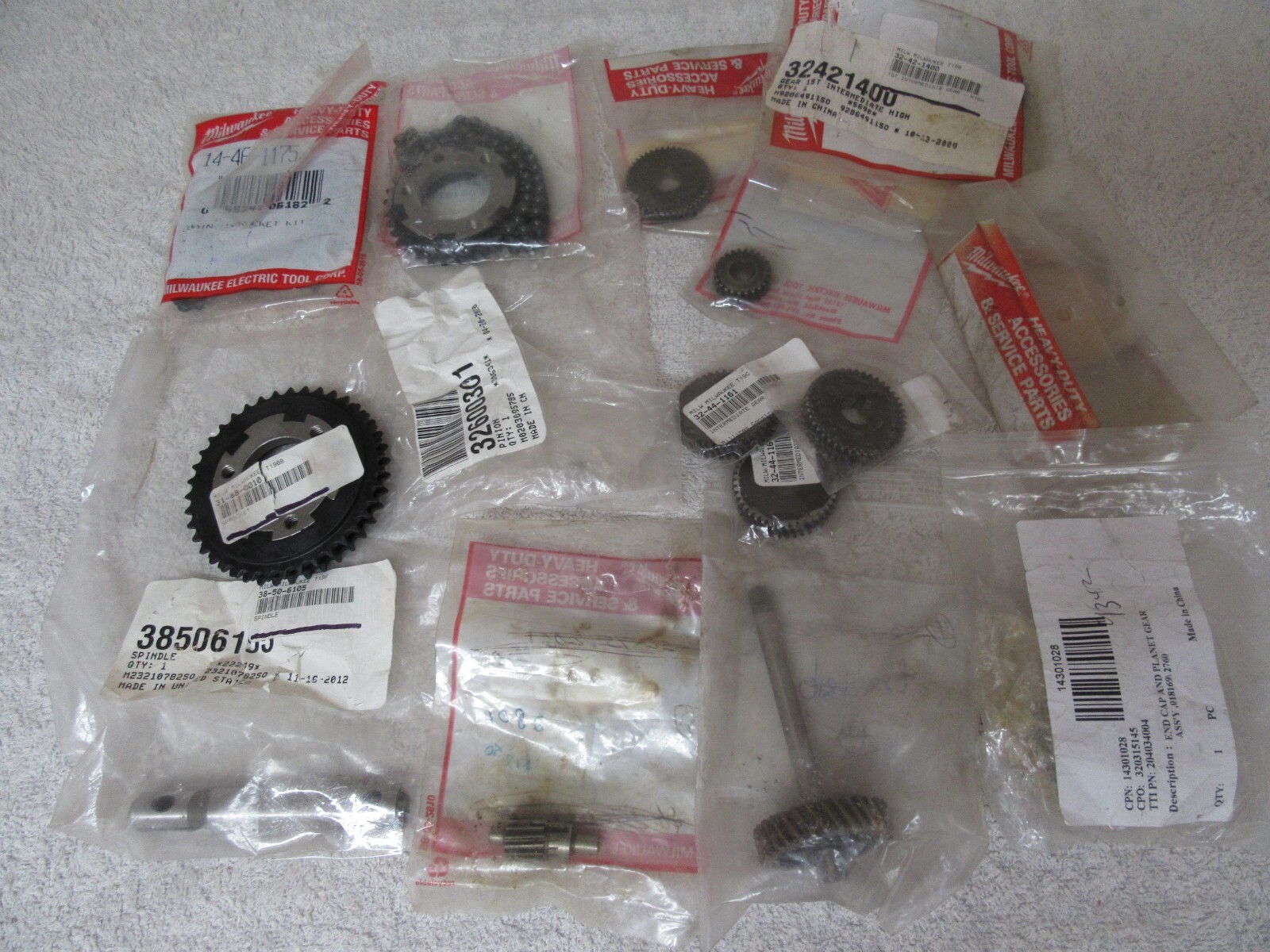 MILWAUKEE Gears, Spindles, Pinions -OEM NOS - You Choose by MPN
