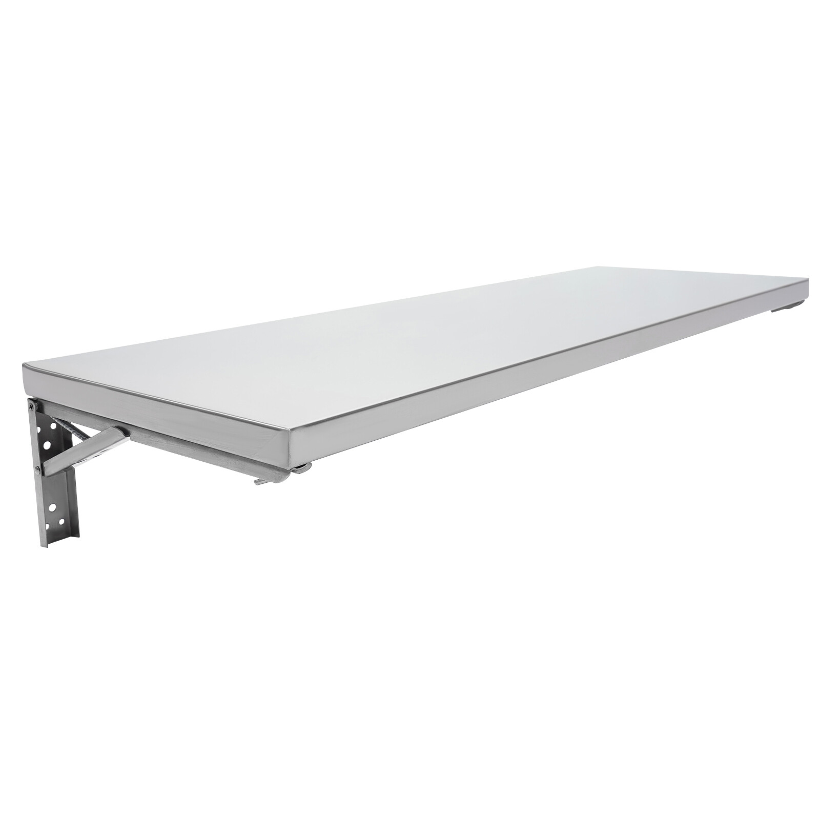Wall Mounted Folding Table Shelving Collapsible Workbench Stainless Steel Shelf