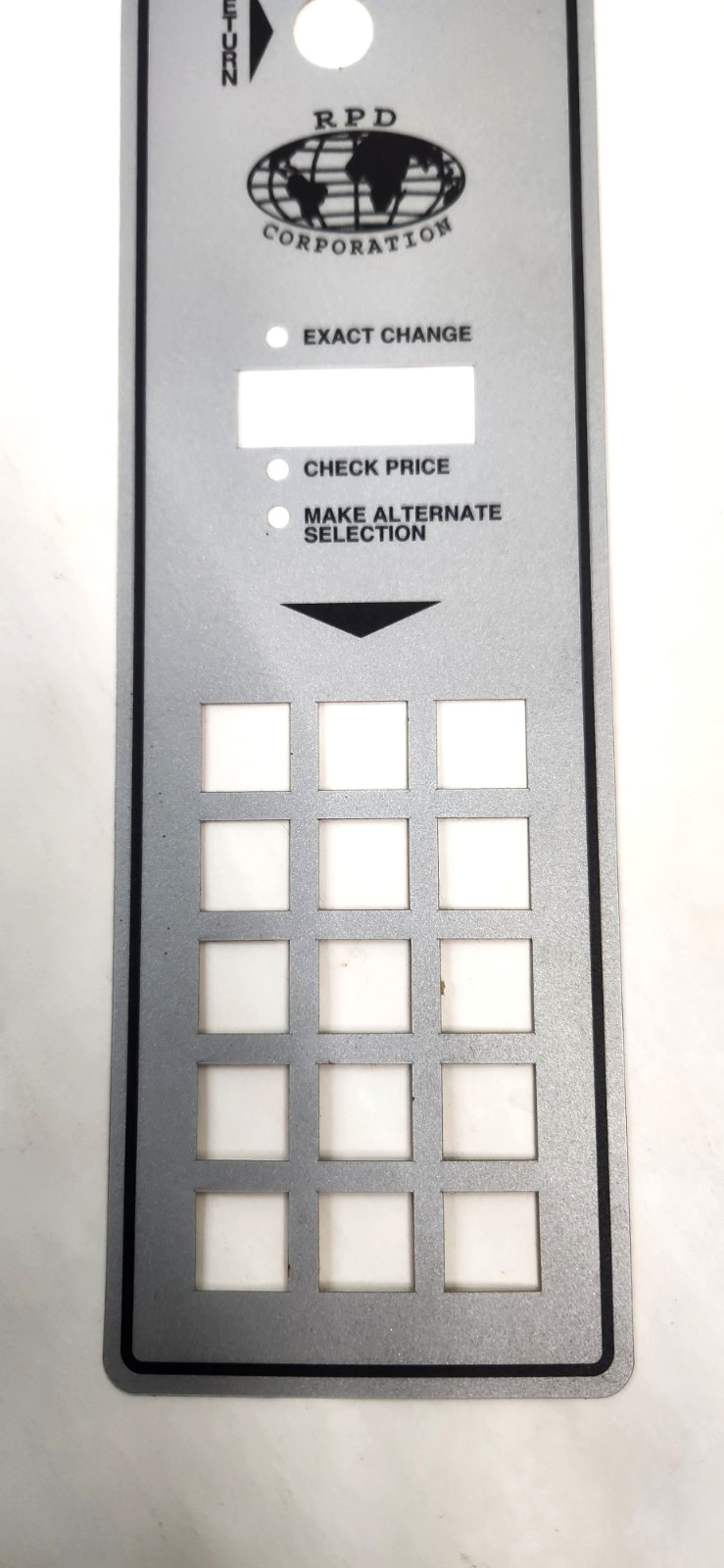 RPD Vending Machine Keypad Overlay