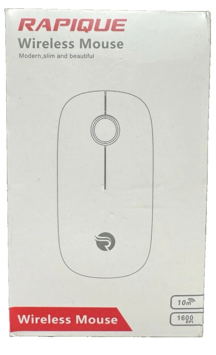 RAPIQUE Bluetooth Wireless Mouse R306 White X0043IBRXP NEW