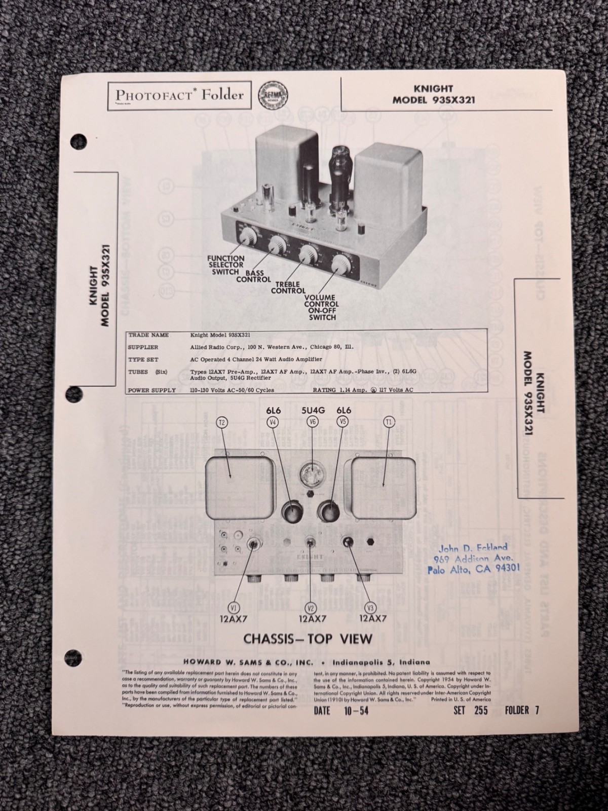 KNIGHT VARIOUS MODELS INFO AND SCHEMATICS