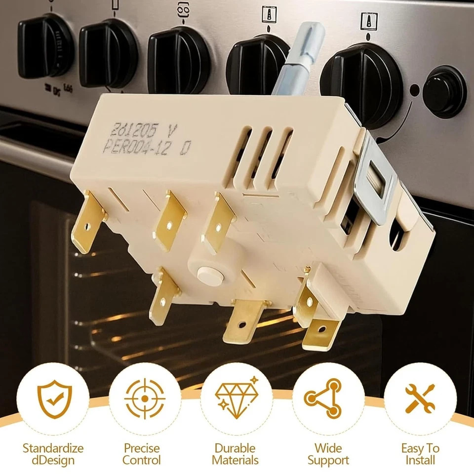 DG44-01006B Dual Burner Infinite Switch Samsung Range Oven Control PER001-12D