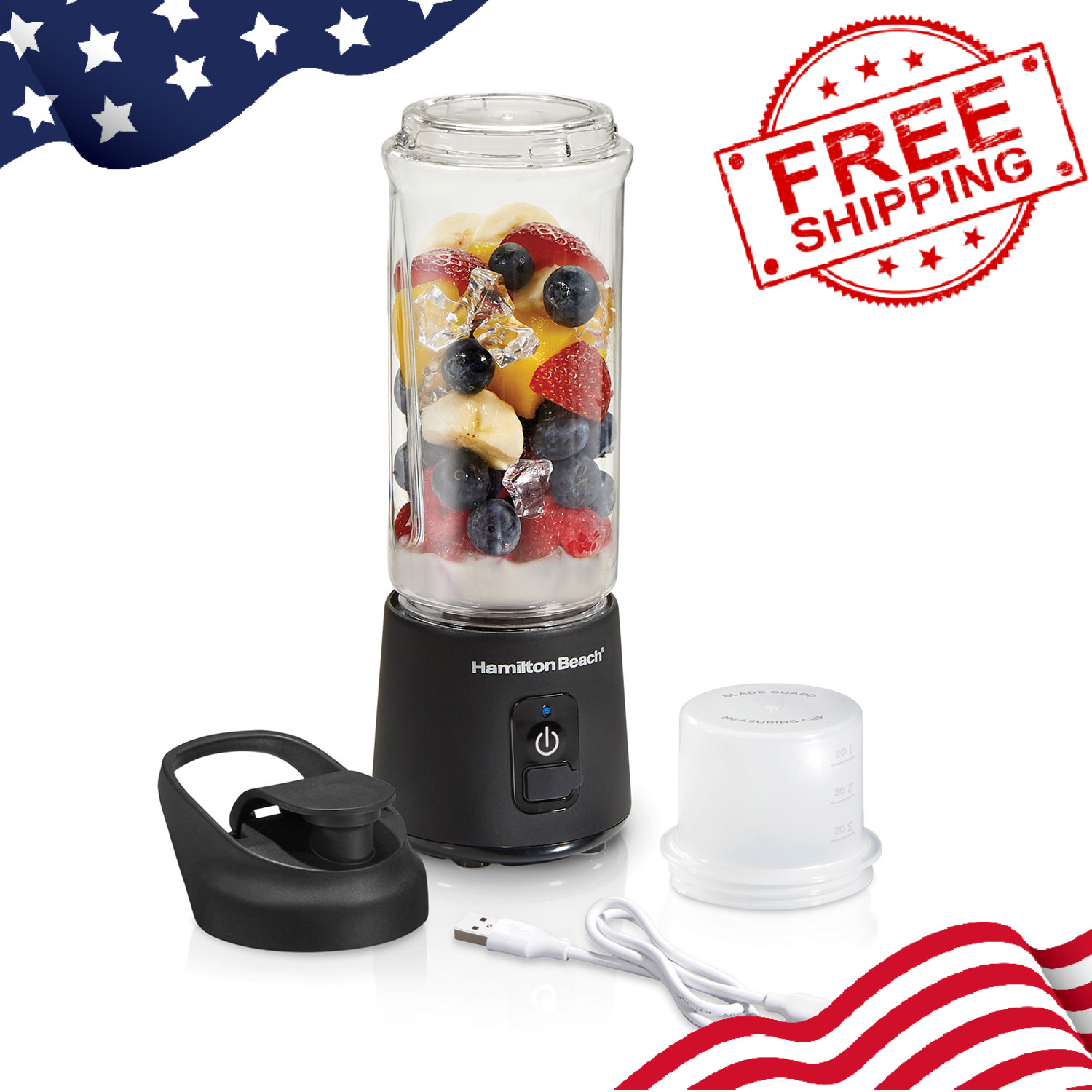 Hamiltonbeach Blend Now Portable Cordless Blender 16 oz Black - 51180J