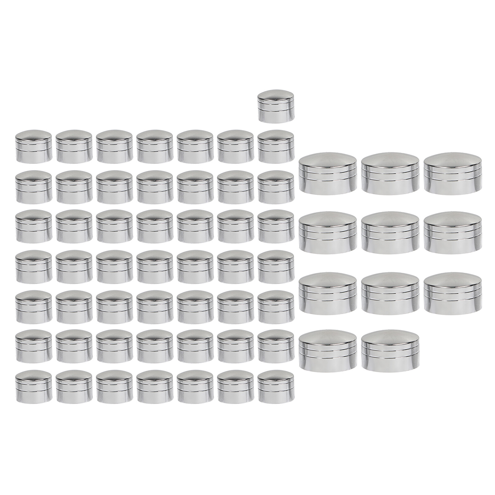 61Pcs Chrome Engine Bolt Cover For HarleySoftail Springer Slim FLS Custom FXSTC
