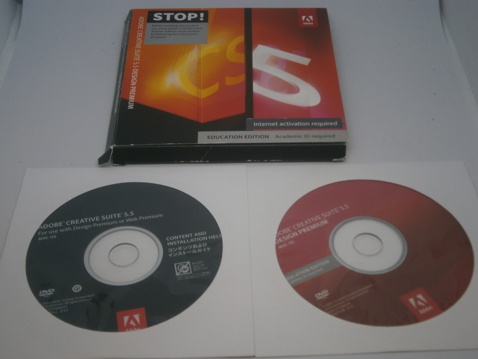 Adobe Creative Suite 5.5 Design Premium Education Edition MAC 2011- Free Post