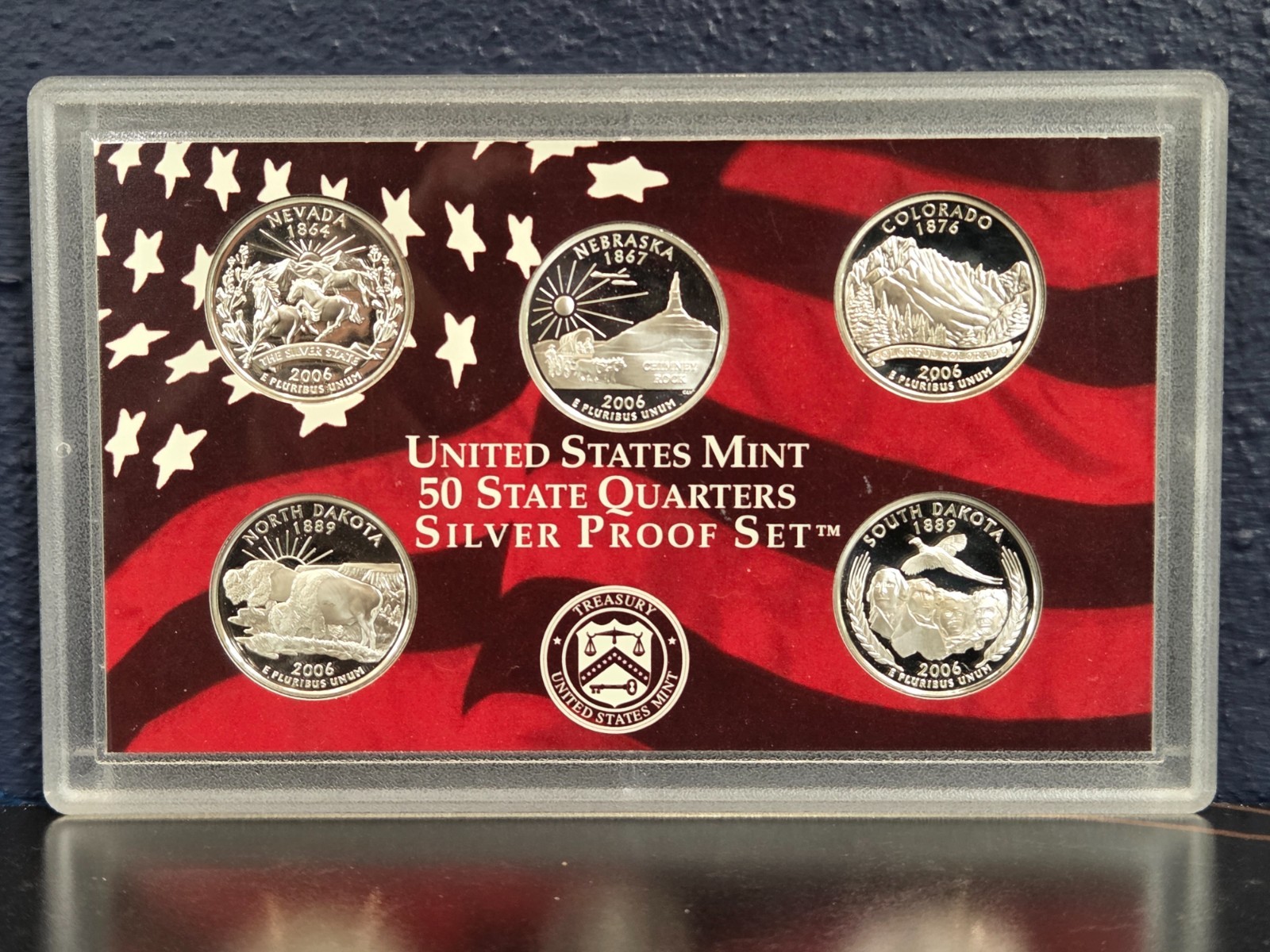 2006 Silver Proof Set US Uncirculated Complete 10 Coin Set With Box & COA