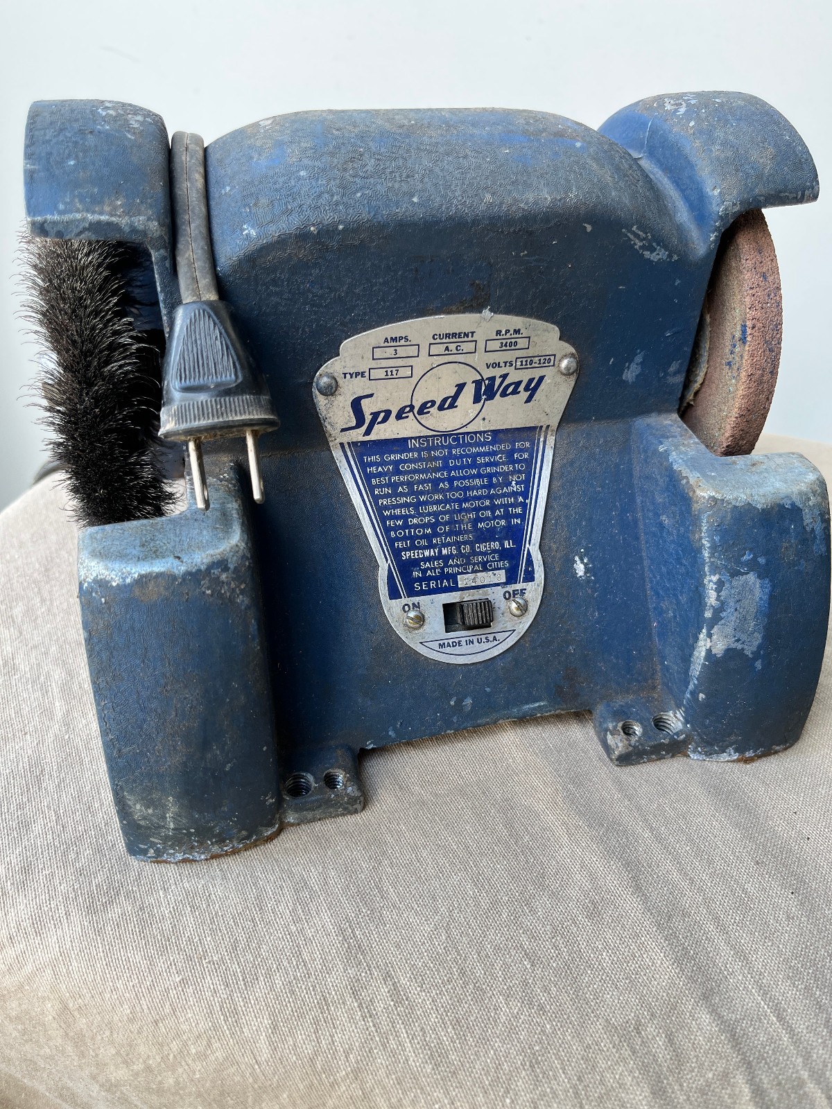 Speed Way Bench Grinder Type 117