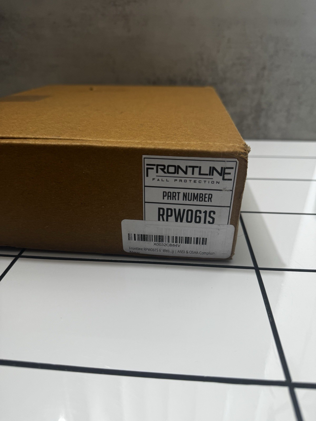 Frontline Fall Protection RPW061S Web Single Leg 6ft SRL with Steel Rebar Hook E