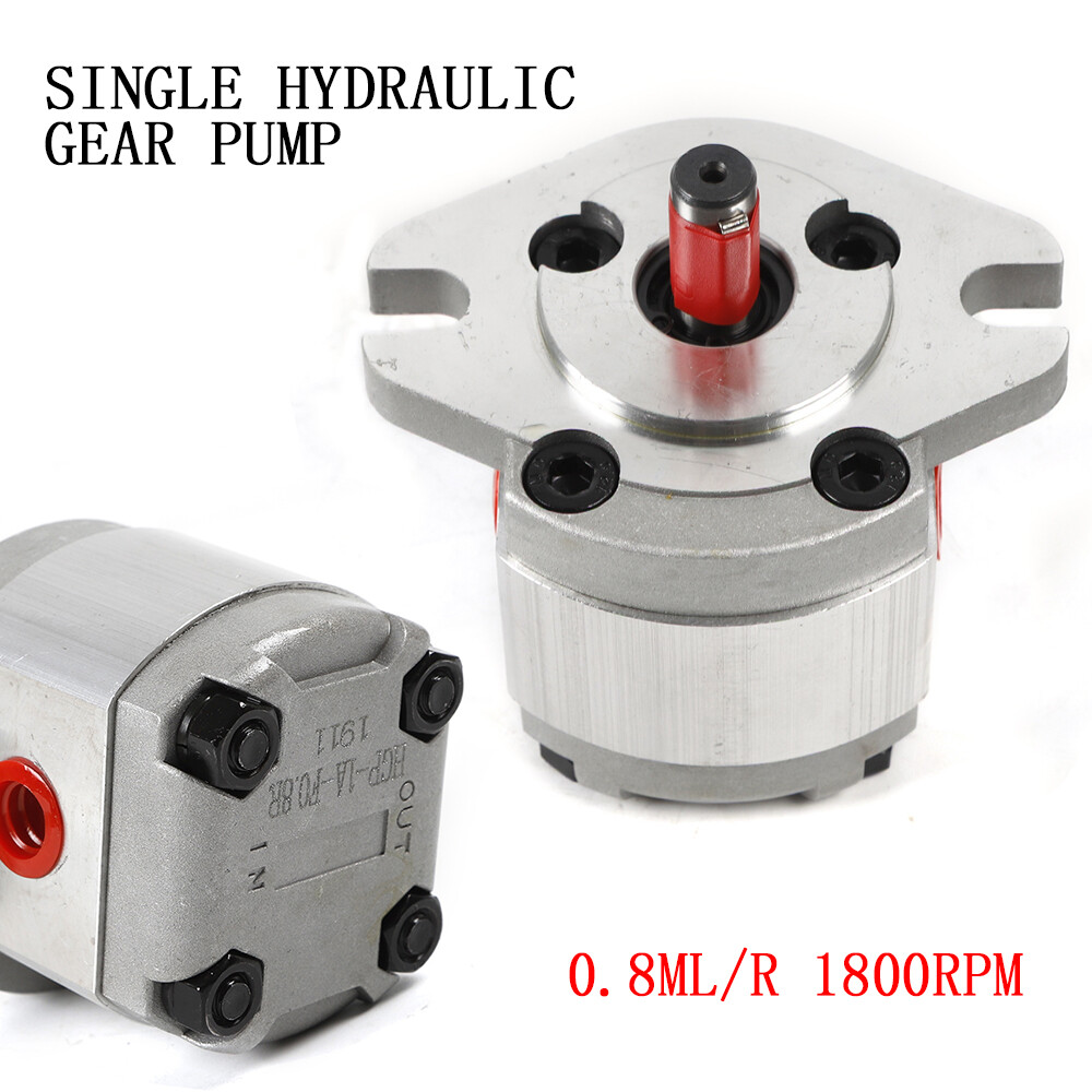 Hydraulic Gear Pump Flat Keyed Shaft SAE Flange Mounting Mini High Pressure