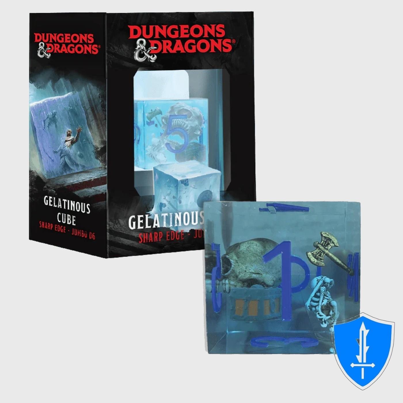 Gelatinous Cube - Sharp Edge Jumbo D6 - FanRoll D&D RPG