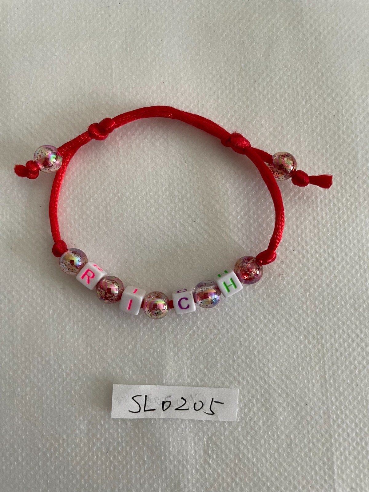 Bracelets acrylic bead handmade rich