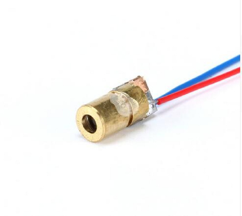 20pcs 650nm 6mm 3V 5mW Laser Dot Diode Module Red Copper Head