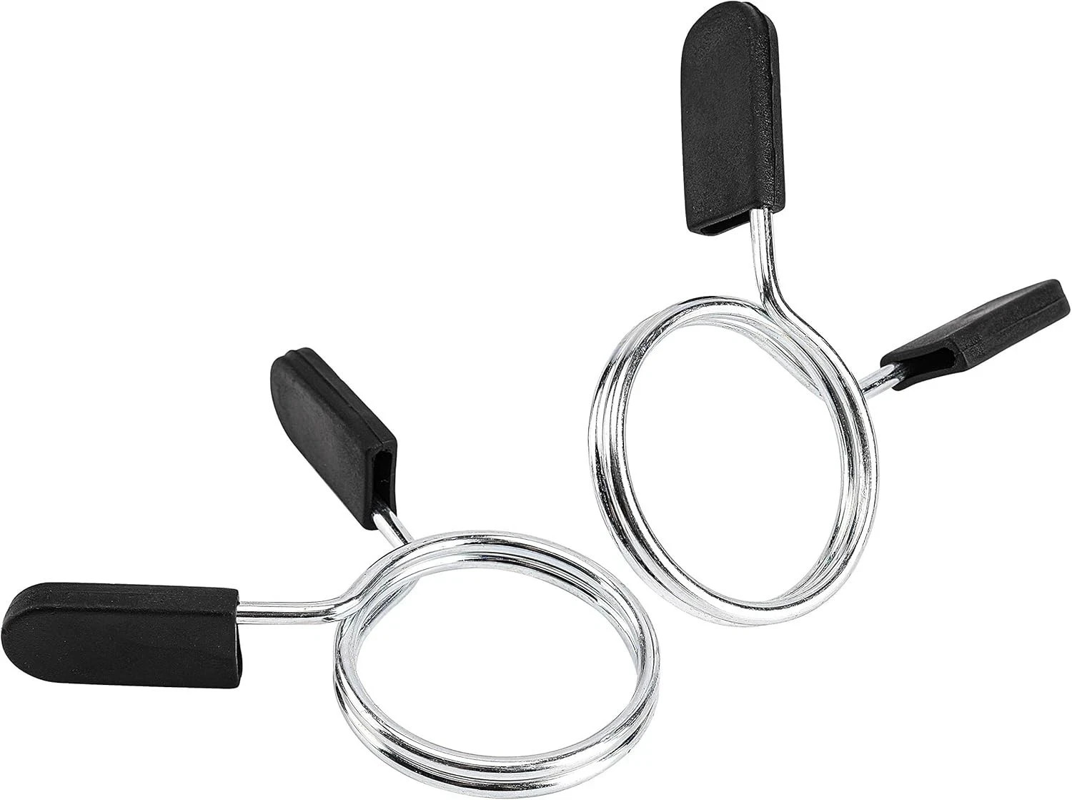 2 Pcs Barbell Weight Bars Clips Clamps 2 Inch for Olympic Bar Spring Lock Collar