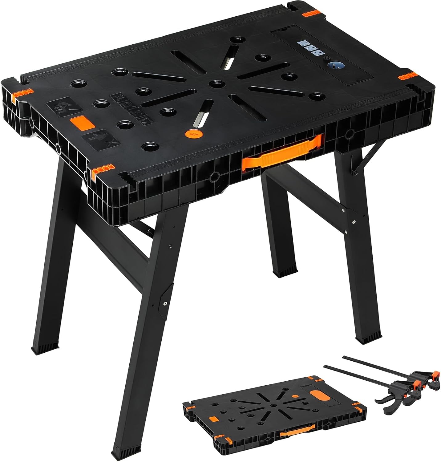 Folding Work Table 2 Pack Express Portable Workbench Set of 2 Lightweight