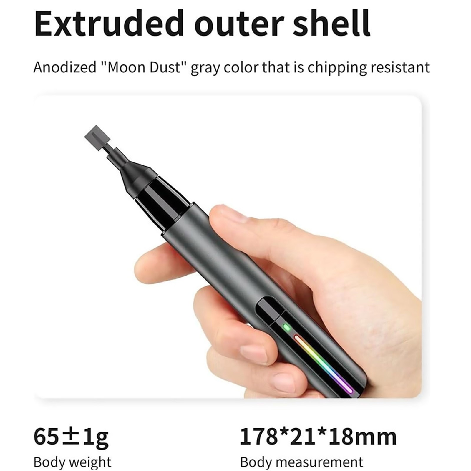 High-Speed Reciprocating Sander Pen 8 Interchangeable Heads & Silicone Paper