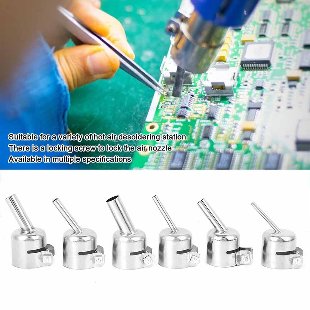 Essential Kit Multi size 6PCS Hot Air Nozzles Compatible with Various Models