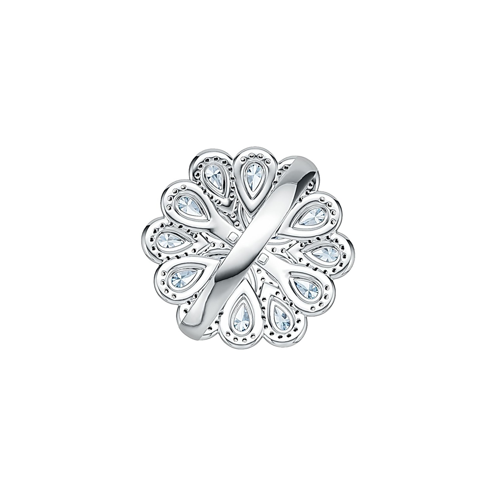 Sterling Silver Semi Mount Ring Setting Pear PE 5X3mm