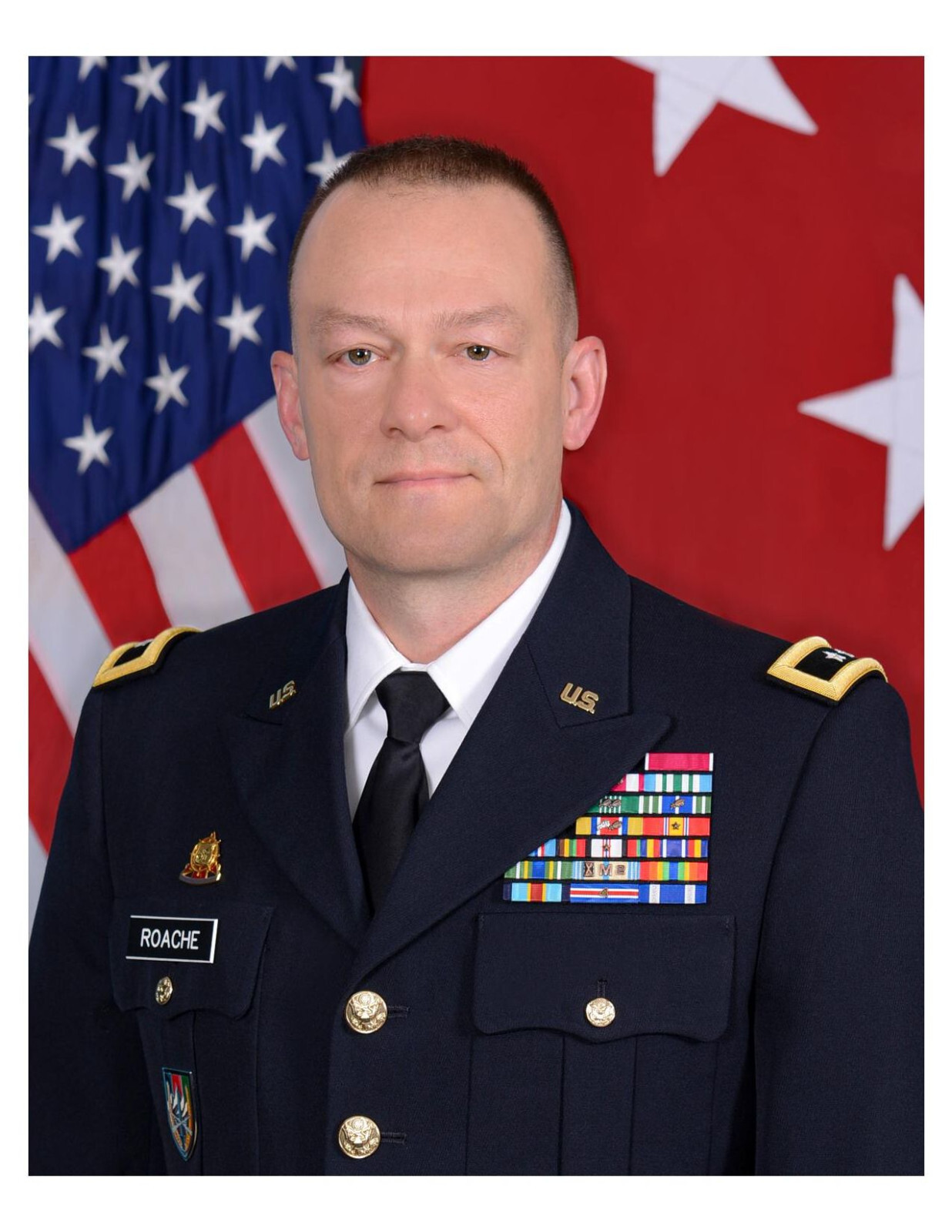 United States Army General Michael D. Roache 8x10 Portrait Photo On 8.5" x 11"