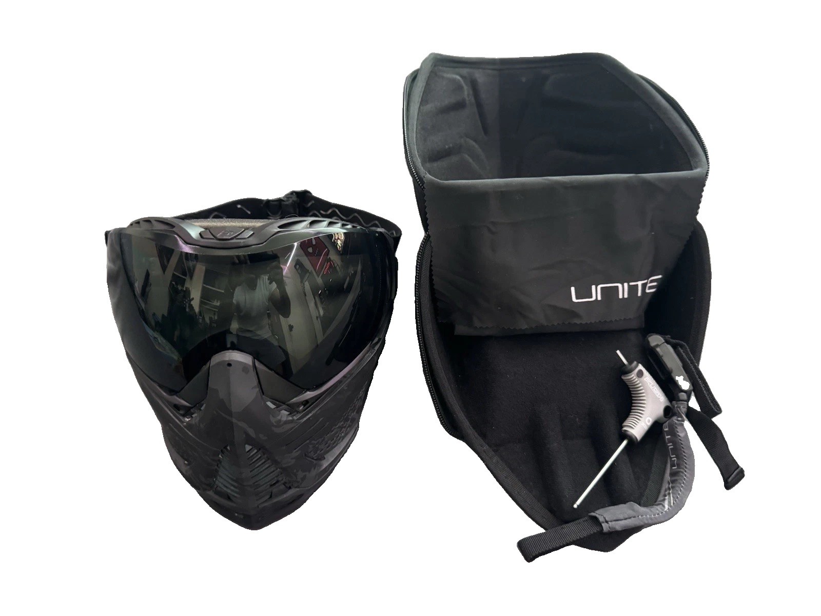 Push Unite Paintball Mask Black Camo