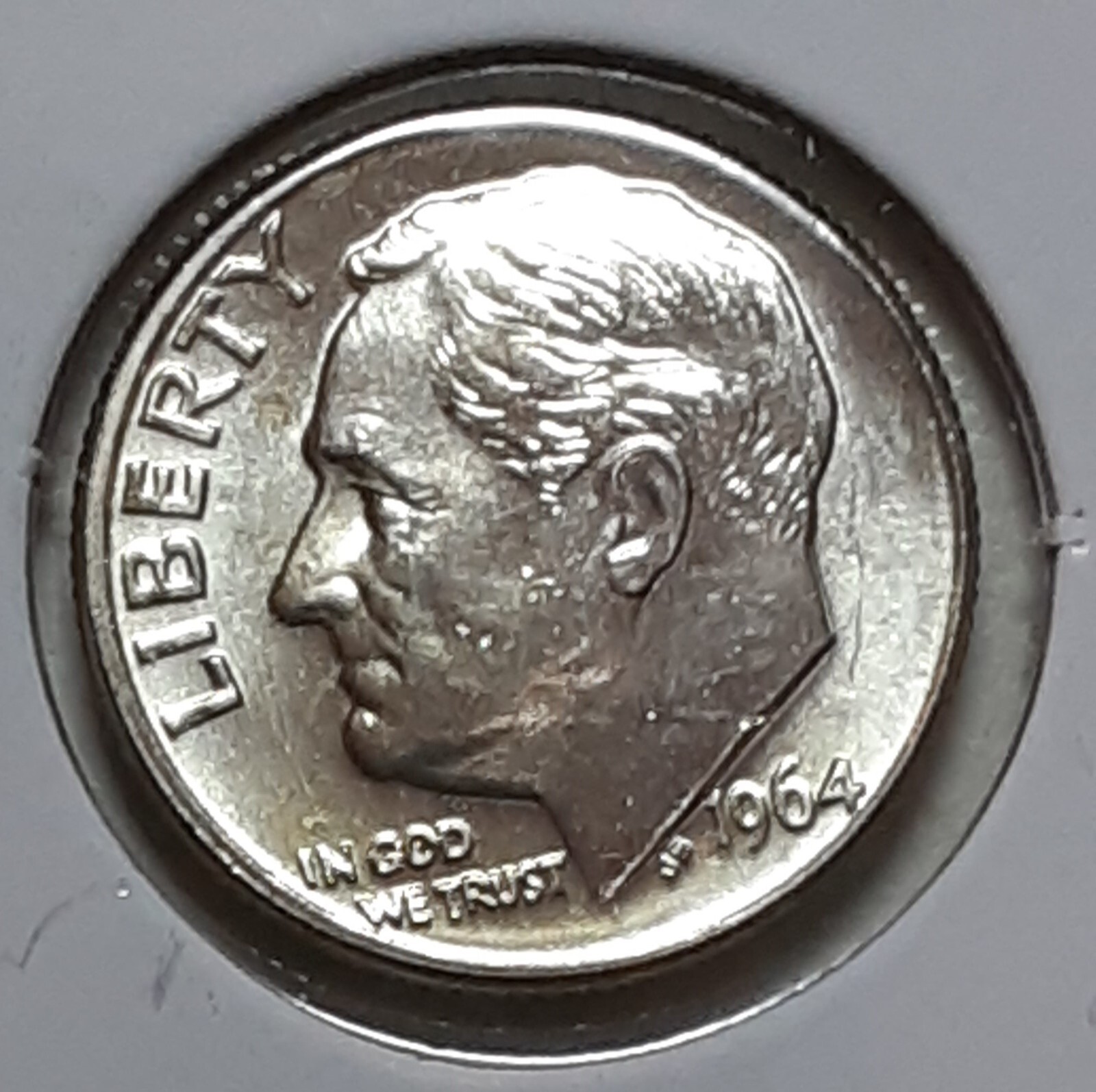 1964 Roosevelt Dime  D - BU - SILVER