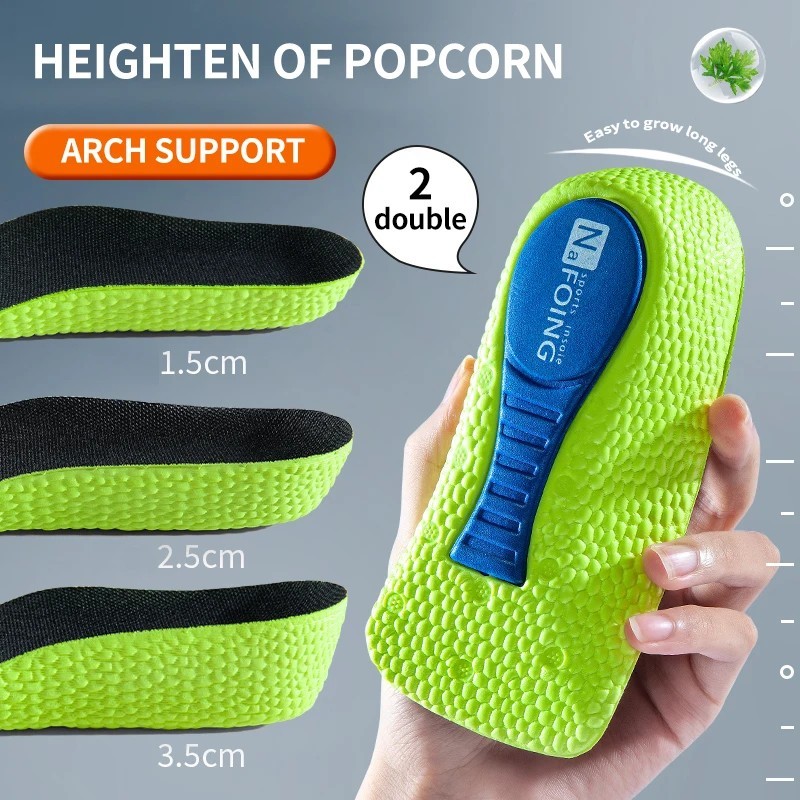 Memory Foam Height Increase Orthopedic Insoles