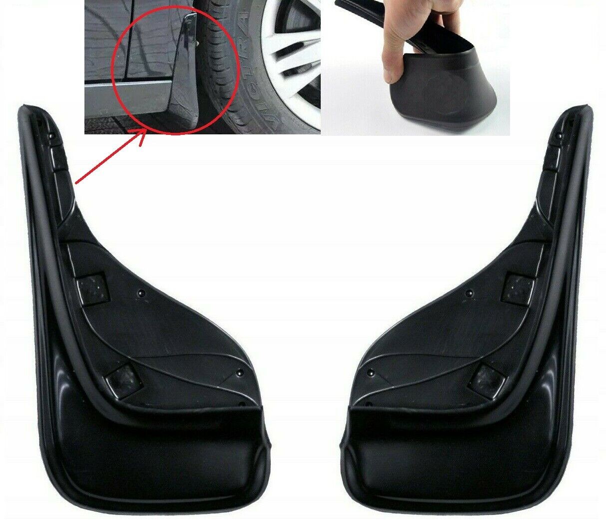 2x Mud Flaps Splash Guards Front for Chevrolet Alero - Avalanche