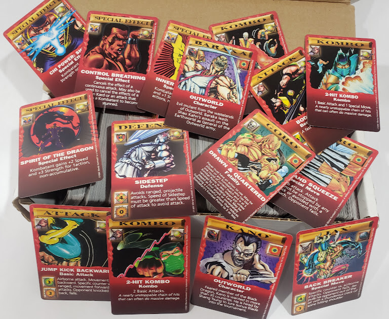 Mortal Kombat Kard Card Game CCG TCG 1992 You Pick Card Sub-Zero Huge Selection
