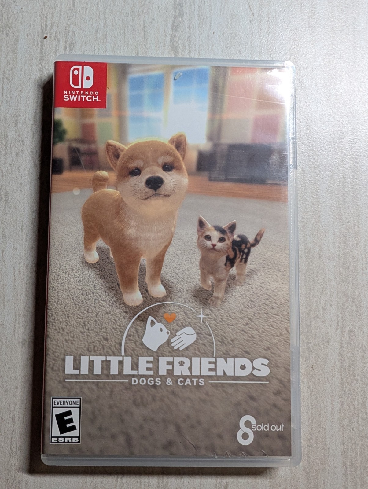 NO GAME Little Friends Cats & Dogs Nintendo Switch Case