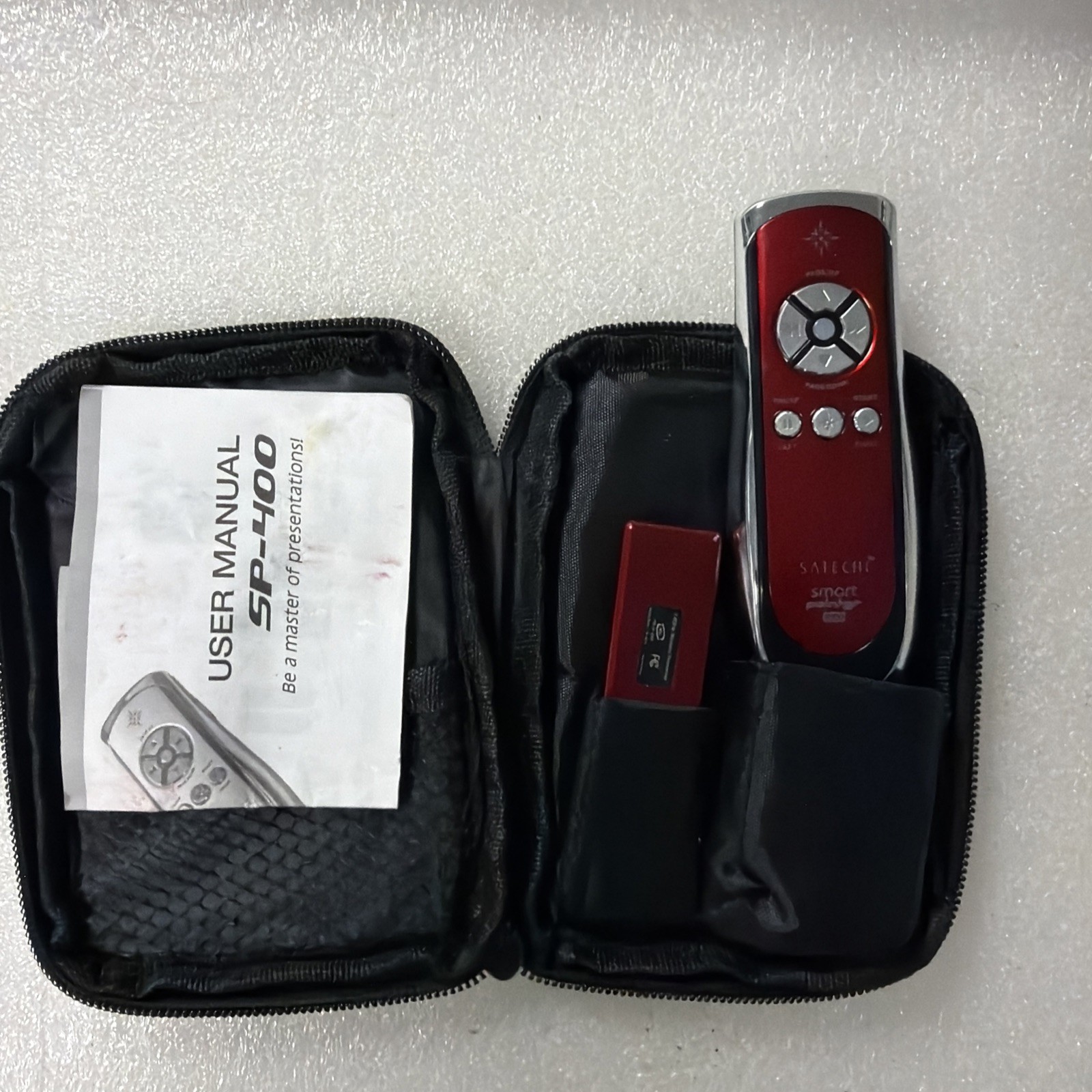 Satechi SP400 2.4Ghz RF Wireless Presenter Laser Pointer Mouse Function PC Red