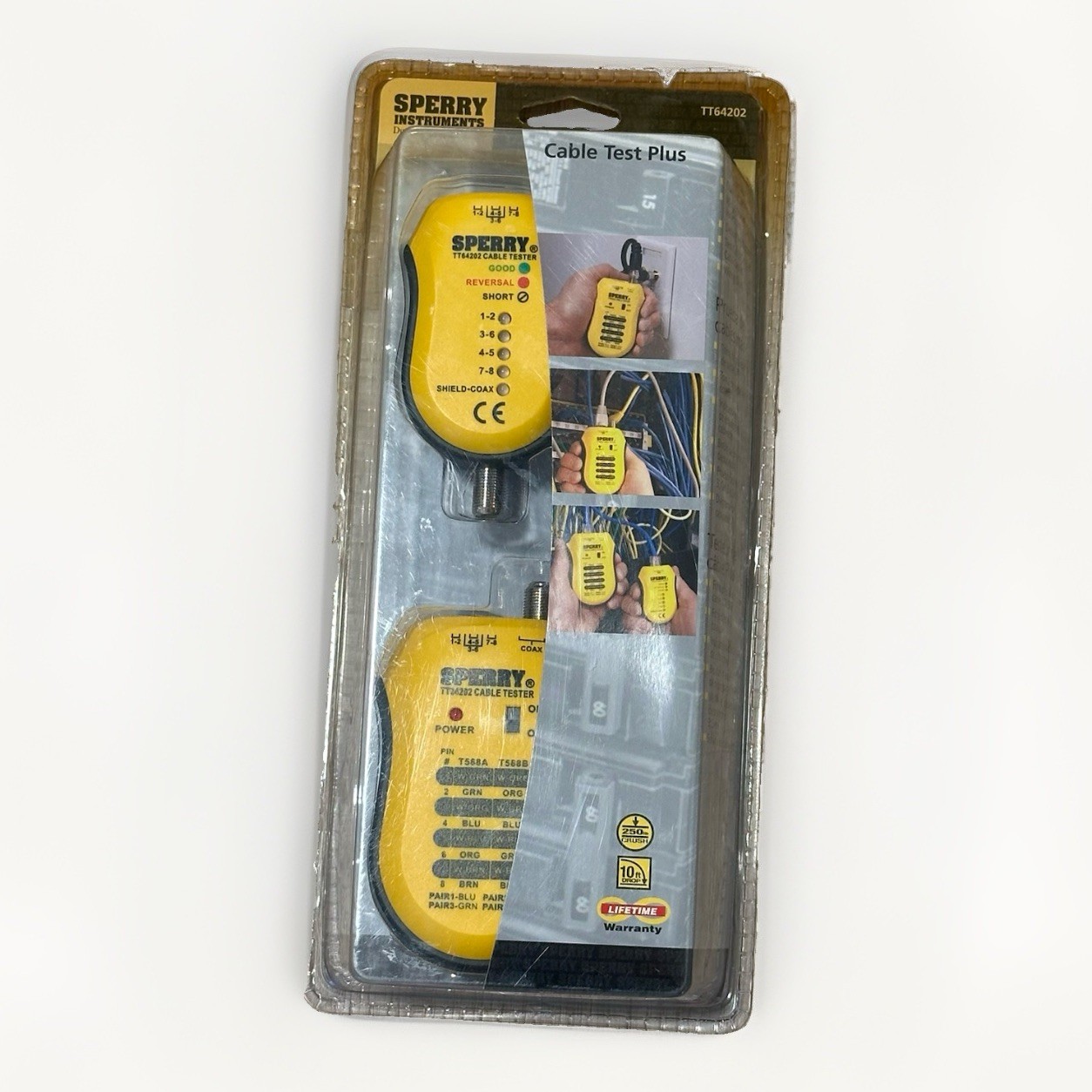 Sperry Cable Test Plus TT64202 Cable Tester for RJ45 RJ11 F-Type Coaxial UTP/STP