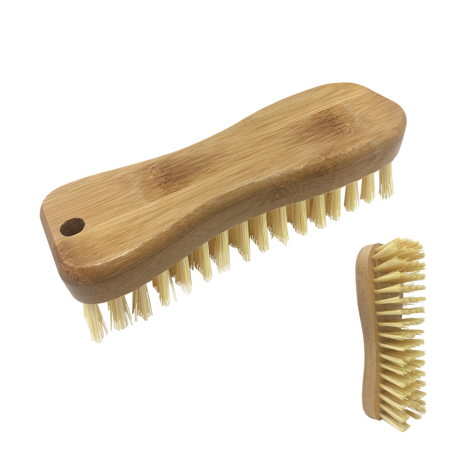 Bamboo Scrub Brush - Ergonomic Bristles are Recycled Bottles Easy by LOLA