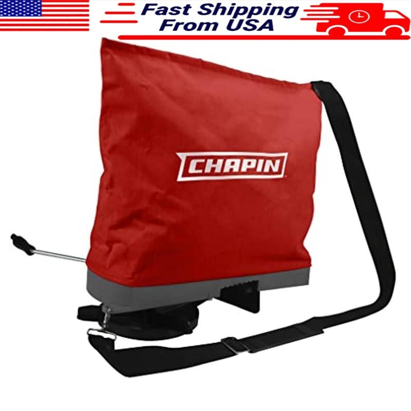 25lb Handheld Bag Seed Spreader W/ Waterproof Bag & Adjustable Shoulder Strap US