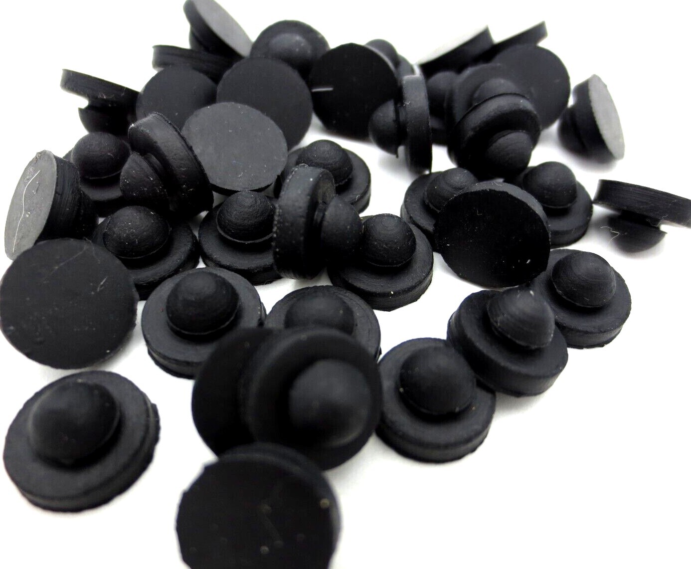 Rubber Push-In Stem Pad Bumper Fit 1/8" Hole, 1/32" Thick Panel, Free Shipping!