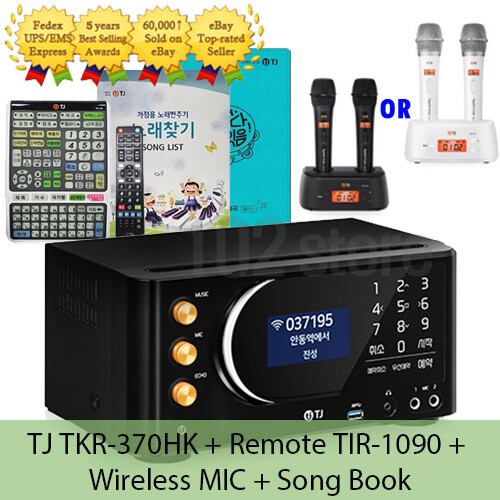 TJ Taijin Media TKR-370HK Karaoke Machine+TMW-100W Wireless+Remote+Korean Book