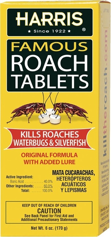 Harris MEGA BOX Famous Roach Killer Tablets  | 6 OZ, 145 Tablets | EPA Approved