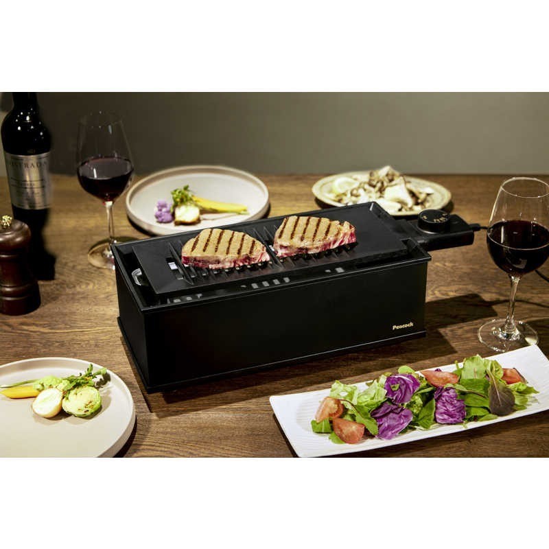 Peacock DINING WLV-50 Electric Grill Compact Temperature-Controlled Tabletop NEW
