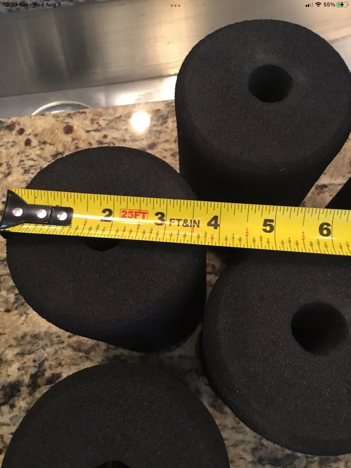 2 foam replacements for exercise equipment. 100 Available