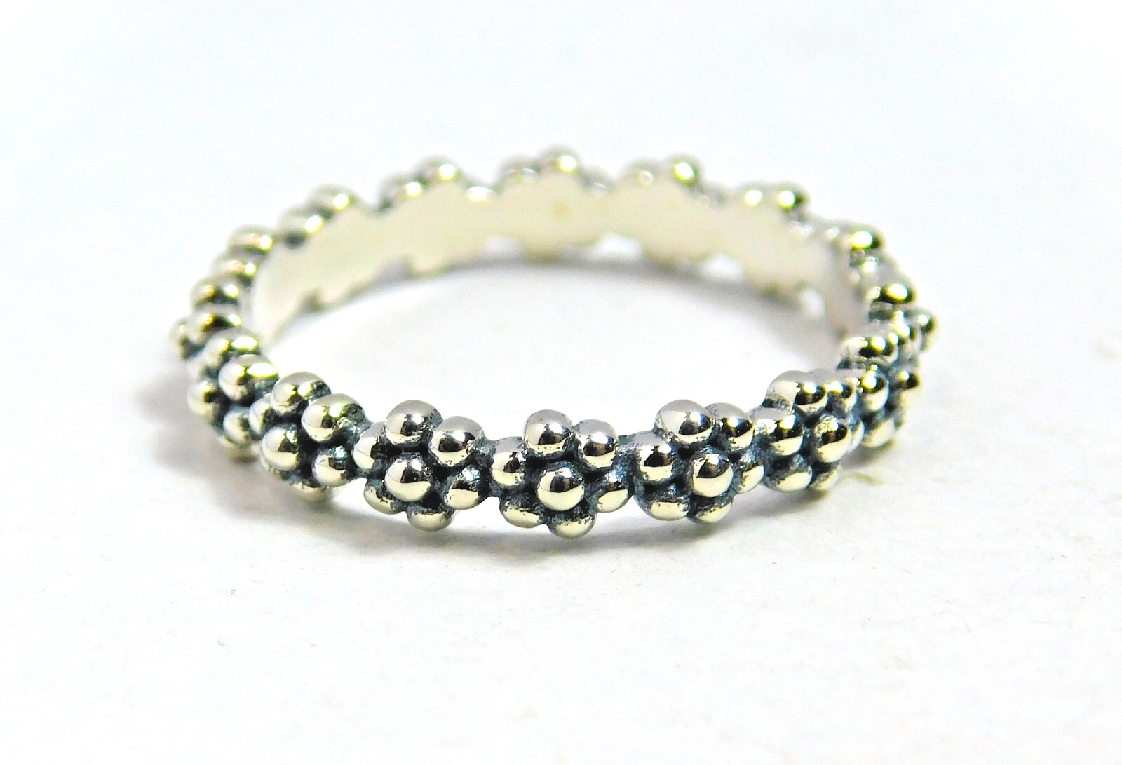 Authentic Pandora Ring, Ring of Daisies Stackable, 191035