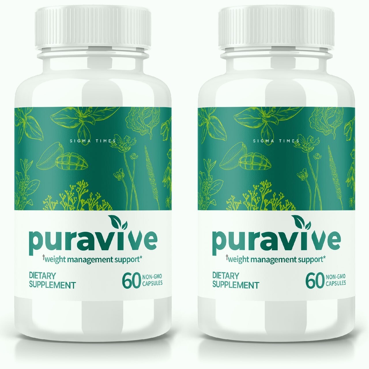 Puravive Weight Loss Capsules - Official Formula - 2 Pack
