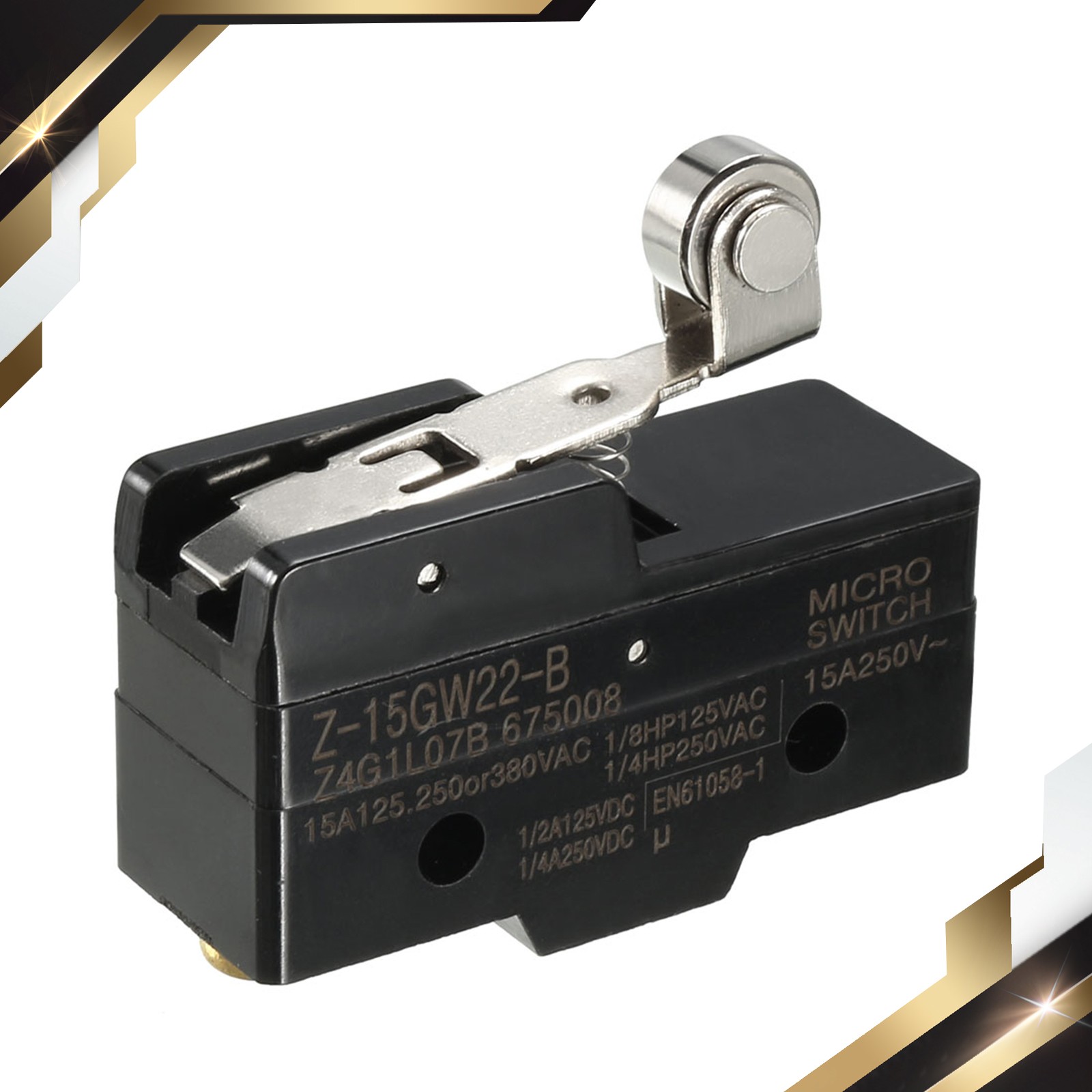 Z-15GW22-B 1NO + 1NC Hinge Roller Lever Micro Action Switches